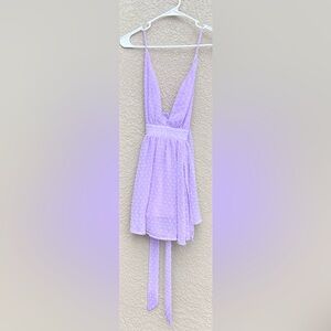 Stormi Chiffon Romper in Lavender
